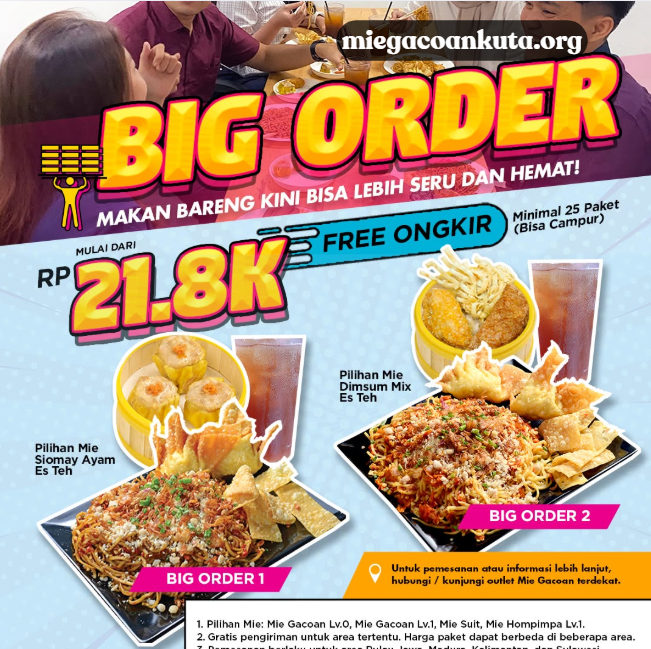 Big Order Mie Gacoan, Pesan Ramai-Ramai Lebih Hemat